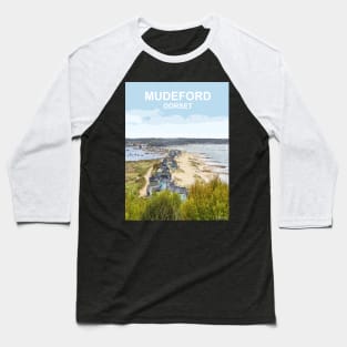 Mudeford Dorset. Christchurch. Travel poster. Gift. Baseball T-Shirt